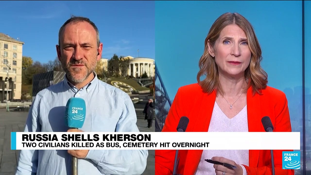 Ukraine says civilians killed as Russia pounds frontline Kherson region