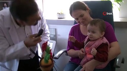 Kosovalı Mergime bebek Türkiye'de kornea nakli oldu