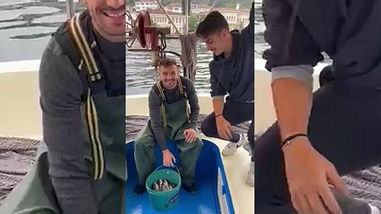 Dusan Tadic Boğaz'da balık tuttu