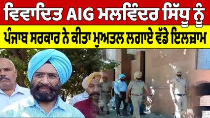 ਵਿਵਾਦਿਤ AIG ਮਲਵਿੰਦਰ ਸਿੱਧੂ ਨੂੰ ਪੰਜਾਬ ਸਰਕਾਰ ਨੇ ਕੀਤਾ ਮੁਅਤਲ, ਲਗਾਏ ਵੱਡੇ ਇਲਜ਼ਾਮ |OneIndia Punjabi