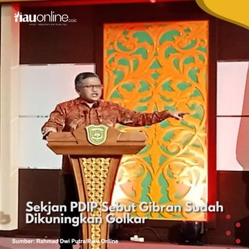 Sekjan PDIP Sebut Gibran Sudah Dikuningkan Golkar