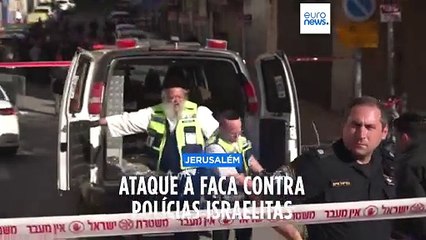 Ataque à faca contra polícias israelitas na Cidade Velha de Jerusalém