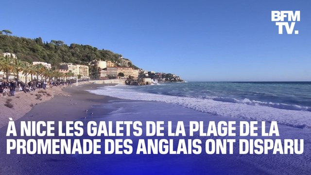 À Nice, les galets de la plage de la promenade des Anglais ont disparu
