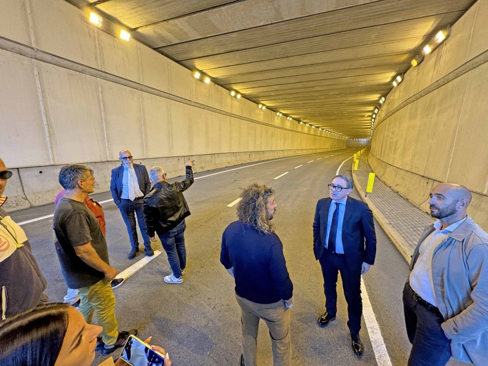 Riaperto il tunnel nella zona industriale di Civitavecchia