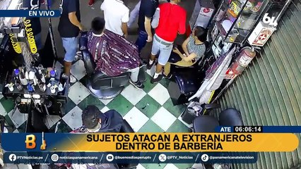 Ate: atacan a extranjeros que se encontraban dentro de barbería