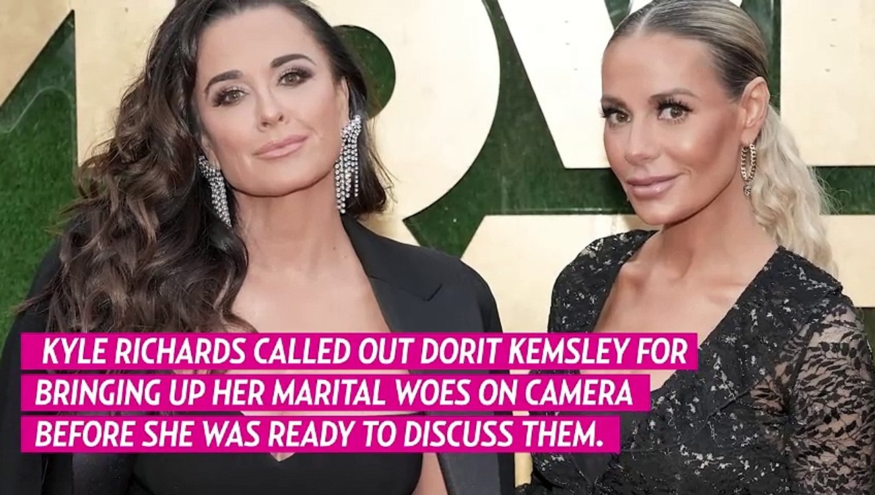 Kyle Richards Calls Out Dorit Kemsley For Questioning Her Relationship W/ Mauricio Umansky On RHOBH