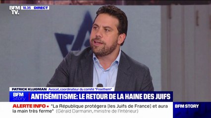 Actes antisémites: "Depuis qu'on a massacré 1400 Israéliens dans le sud d'Israël, on a jamais autant attaqué les juifs partout où ils se trouvent, et notamment en France", affirme Patrick Klugman (avocat et coordinateur du comité “Freethem”)