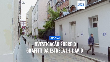 Estrelas de David pintadas em edifícios de Paris