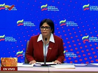 Vpdta. Delcy Rodríguez: "Estamos hablando de los derechos políticos del pueblo de ser consultado"