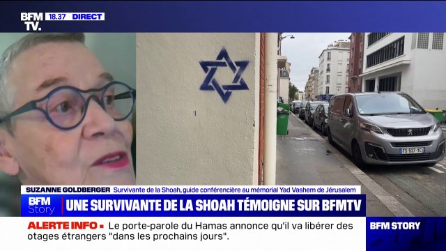Étoiles de David taguées: Ça me rappelle de très funestes souvenirs , explique Suzanne Goldberger, survivante de la Shoah et guide conférencière au mémorial Yad Vashem de Jérusalem
