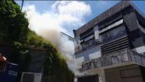 VÍDEO: edifício comercial é atingido por incêndio na avenida Garibaldi