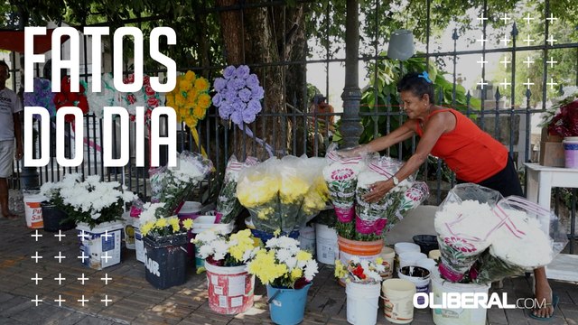 Dia de Finados: familiares adiantam visita ao cemitério, em Belém
