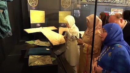 Emine Erdoğan, devlet başkanları eşleriyle Topkapı Sarayı'nı gezdi