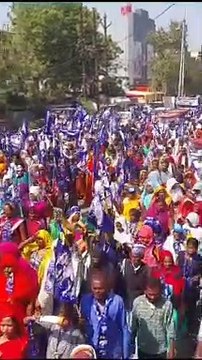 Show of strength by BJP and Congress, smart city remained jammed for 5 hours