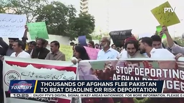 Thousand of Afghans flee Pakistan to beat deadline or risk deportation