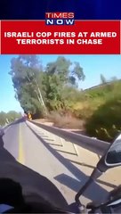 Watch: Israeli Cop on Bike Fires at Armed Terrorists in Chase Near Gaza Border