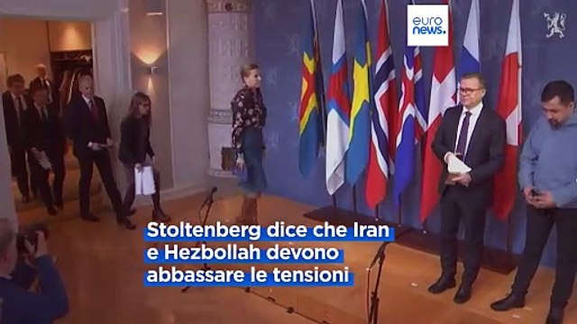Stoltenberg: Iran e Hezbollah non aumentino le tensioni in Medio Oriente