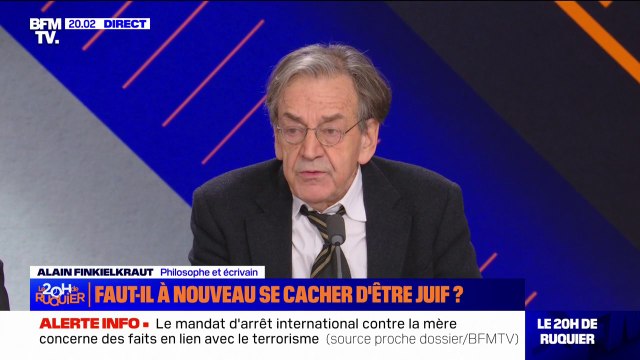 Alain Finkielkraut: On parle de montée de l'antisémitisme, je pense que nous assistons plutôt à une sorte de dévoilement