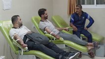 فلسطينيون يتبرعون بالدم في #مستشفى_الشفاء في قطاع #غزة #العربية