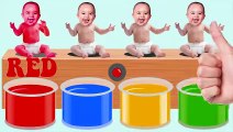 Bad Baby Crying Bathing Colors & Lollipop FUNNY Learn Colors With Bad Baby Finger Family Songs 2017