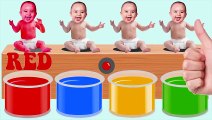 Bad Baby Crying Bathing Colors & Lollipop FUNNY Learn Colors With Bad Baby Finger Family Songs 2018