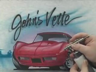 Airbrushed Corvette Tshirt