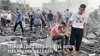 Izraeli légicsapás: közel 50 ember meghalt Gázában