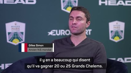 Rolex Paris Masters - Simon : "20 ou 25 Grands Chelems pour Alcaraz ? Il y a aura toujours de la concurrence"