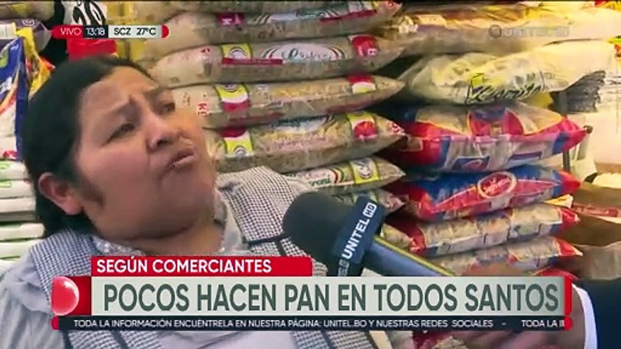 Comerciantes en La Paz reportan baja de la venta de harina a pesar de Todos Santos