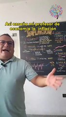 Profesor la rompe enseñando sobre 'la inflación' a alumnos de academia: "La maquinita"