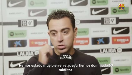 Xavi lamentó la falta de efectividad del Barça tras el clásico