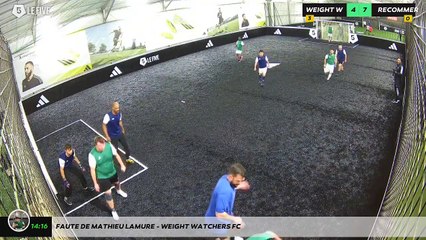 Faute de Mathieu LAMURE - WEIGHT WATCHERS FC