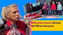 Militantes toman oficinas del PRI en Veracruz