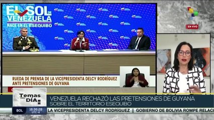 Venezuela rechaza las pretensiones de Guyana sobre el territorio del Esequibo