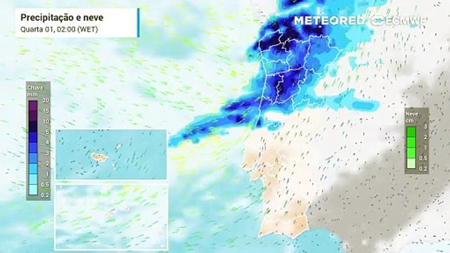 Depressão Ciarán trará vento forte, agitação marítima, chuva, neve e descida das temperaturas a Portugal