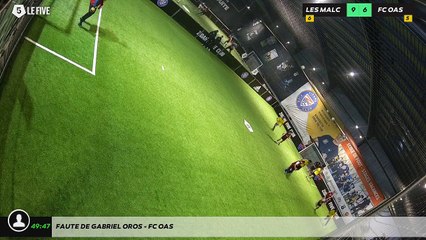 Faute de Gabriel OROS - FC OAS