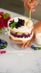 Blueberry Cheesecake Trifle.