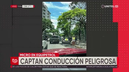 Un vehículo mal estacionado obstruye circulación en la avenida San Martín