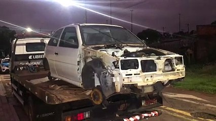 Gol é recuperado dentro de mecânica no Cascavel Velho; jovem foi encaminhado pela Polícia