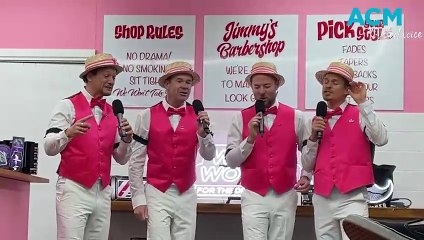 Jimmy's Barbershop in Ballarat receives surprise visit from barbershop quartet- The Courier - October 31 2023