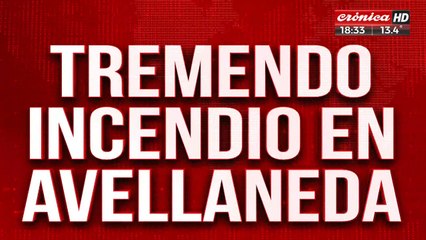 Tremendo incendio en Avellaneda: se prendió fuego una terminal de colectivos