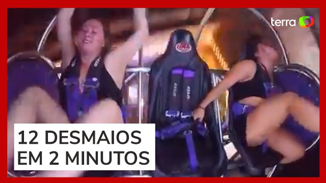 Jovem desmaia 12 vezes em 'estilingue gigante' em parque de diversões na Indonésia