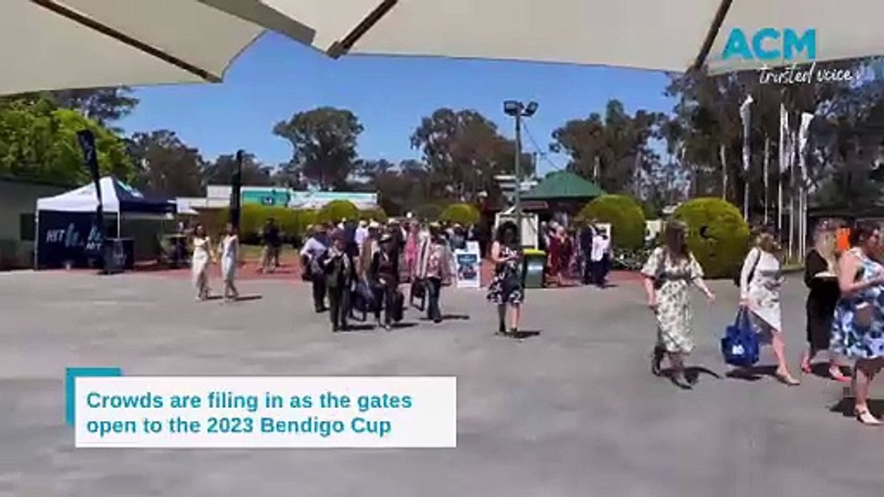 Crowds entering as the gates to Bendigo Cup open video Dailymotion