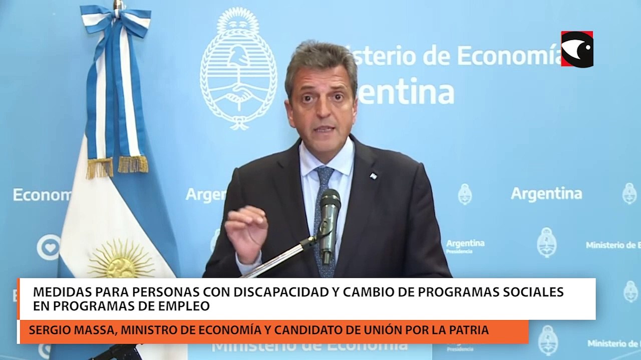 Medidas para personas con discapacidad y cambio de programas sociales en programas de empleo