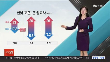 [날씨톡톡] 11월의 시작, 추위 없이 '포근'…중부 곳곳 가끔 비