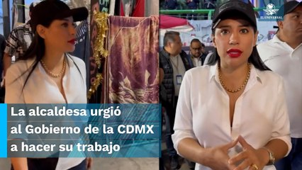 Sandra Cuevas exige recuperación de la Glorieta Insurgentes: “es un baño público”