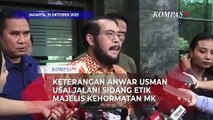 [FULL] Keterangan Anwar Usman Usai Jalani Sidang Etik Majelis Kehormatan Mahkamah Konstitusi