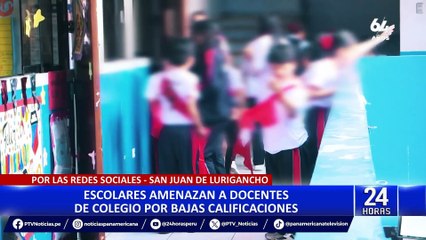 SJL: directora se pronuncia tras audios de alumnos amenazando de muerte a sus profesores