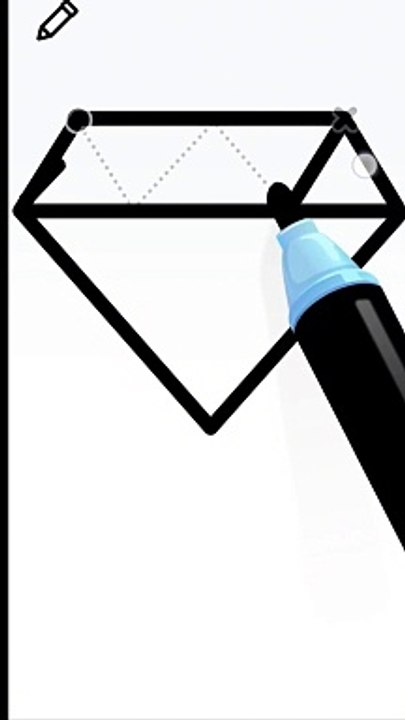 DRAWING AND COLORING DIAMOND