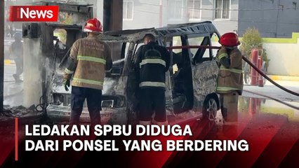 Ponsel Sopir Angkot Berdering, Diduga Picu Ledakan dan Hanguskan SPBU di Sukabumi